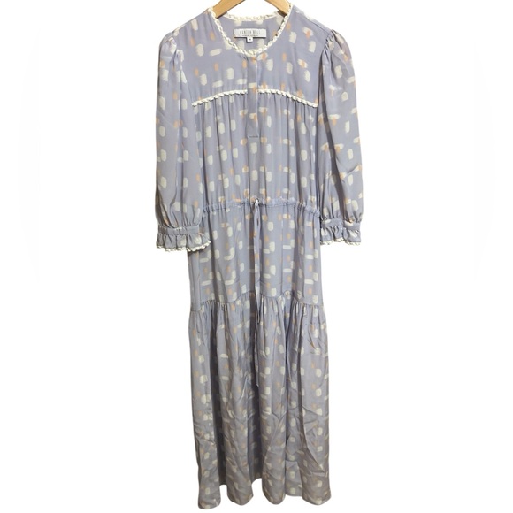 HUNTER BELL Dresses & Skirts - ⭐️Hunter Bell Long Sleeve Dress Maxi Silk size medium⭐️